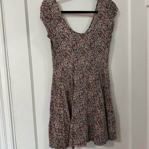 Kimchi Blue Floral Dress - Black and Pink